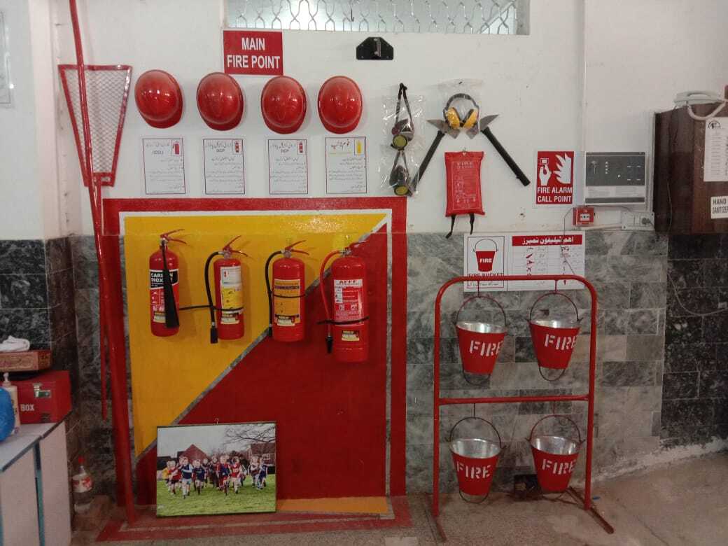Fire drill demonstration